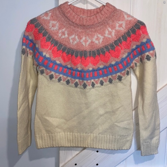 NWT Crewcuts Festive Fair Isle Sweater - Picture 2 of 9